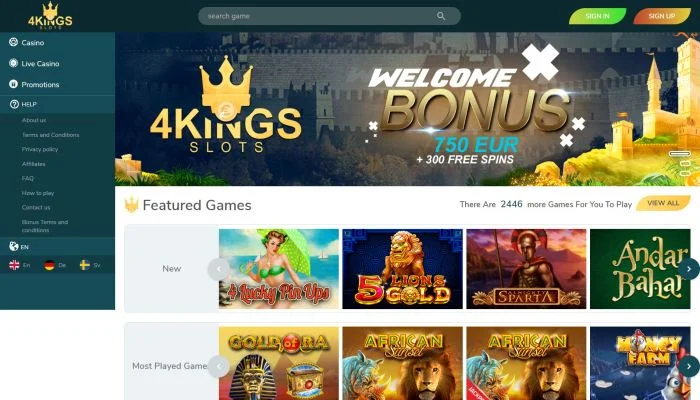 4Kingslots Casino — screenshot