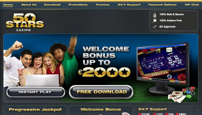 50 Stars Casino — screenshot