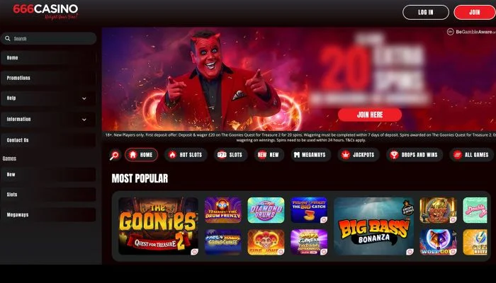 666 Casino — screenshot