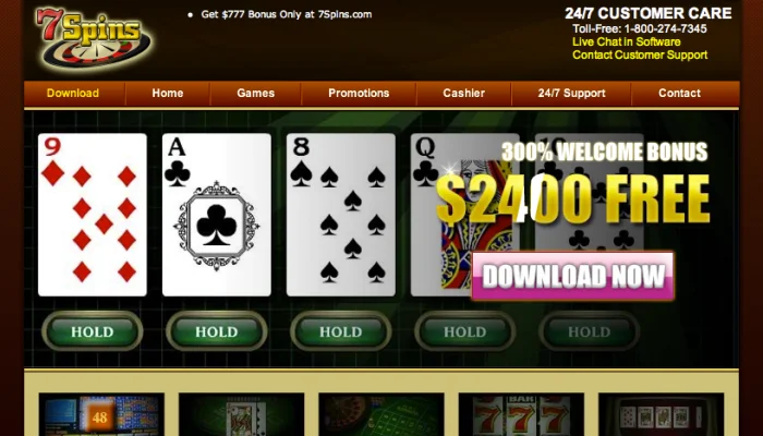7 Spins Casino — screenshot
