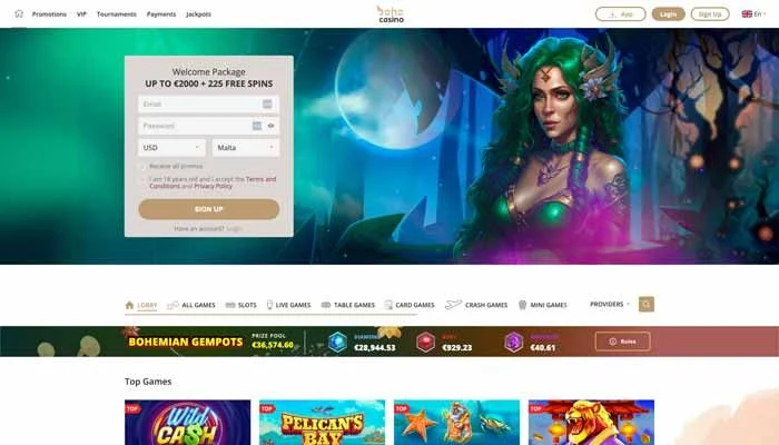 Boho Casino — screenshot