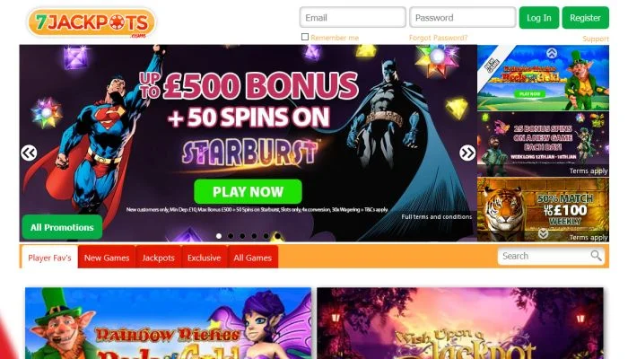 7Jackpots Casino — screenshot