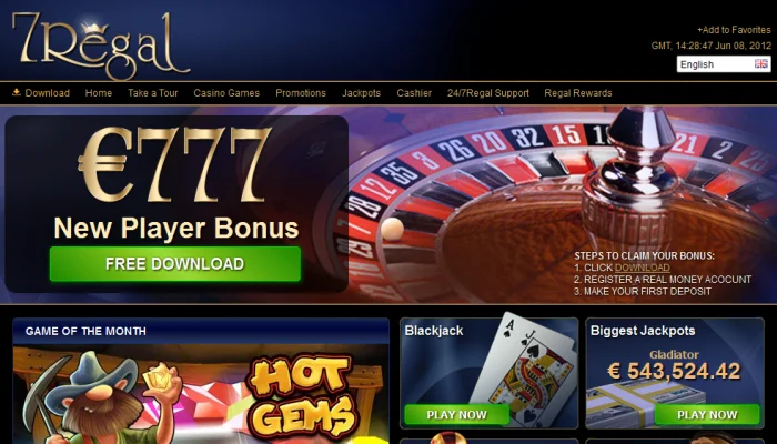 7Regal Casino — screenshot