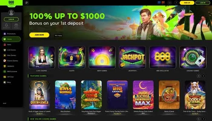 888 Casino — screenshot