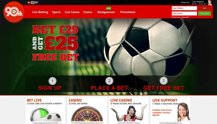 90Dakika Casino — screenshot