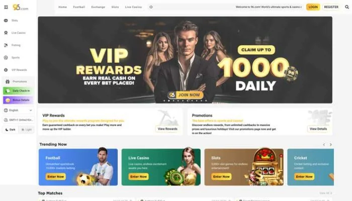 96 Casino — screenshot