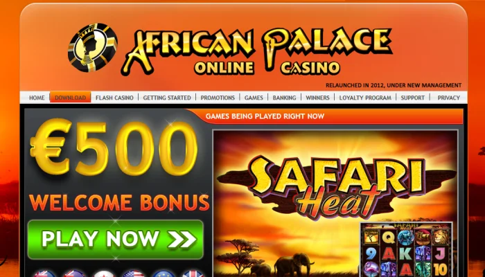 African Palace Casino — screenshot