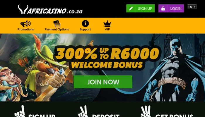 AfriCasino — screenshot