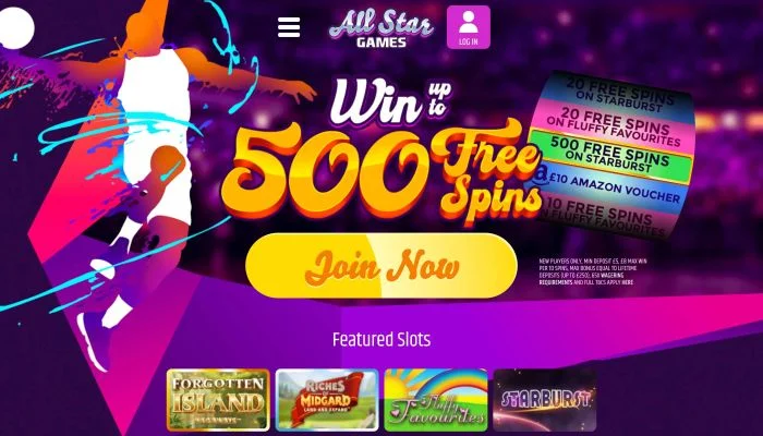 All Star Games Casino — screenshot