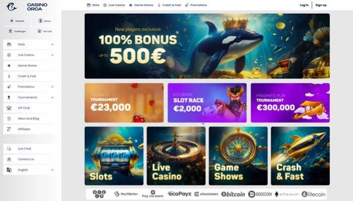 Casino Orca — screenshot