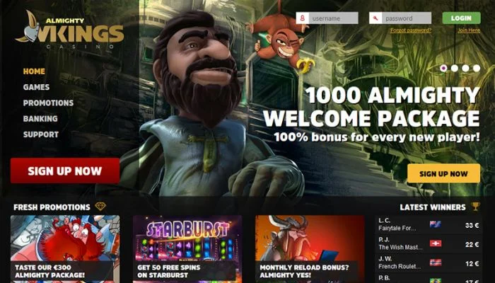Almighty Vikings Casino — screenshot