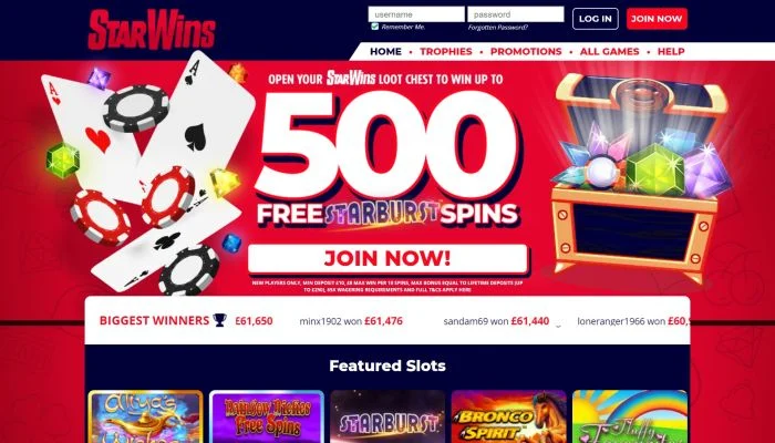 Star Wins Casino — screenshot
