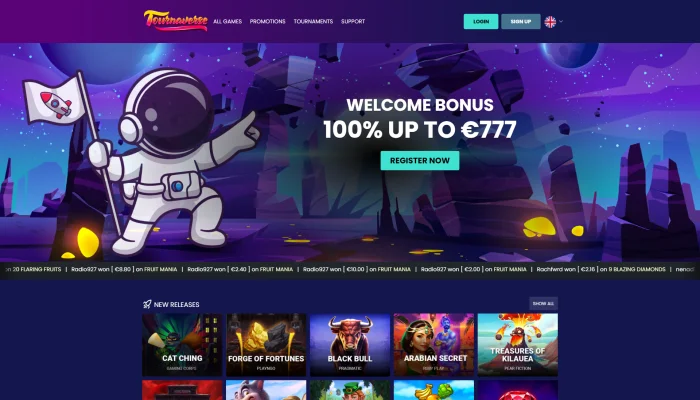 Tournaverse Casino — screenshot