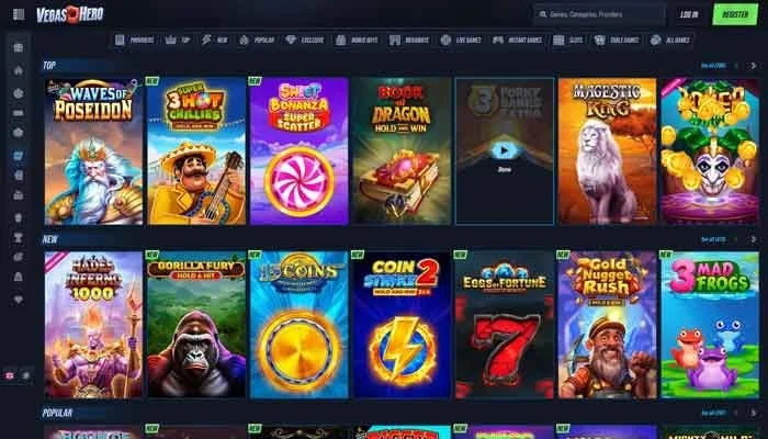 Vegas Hero Casino — screenshot