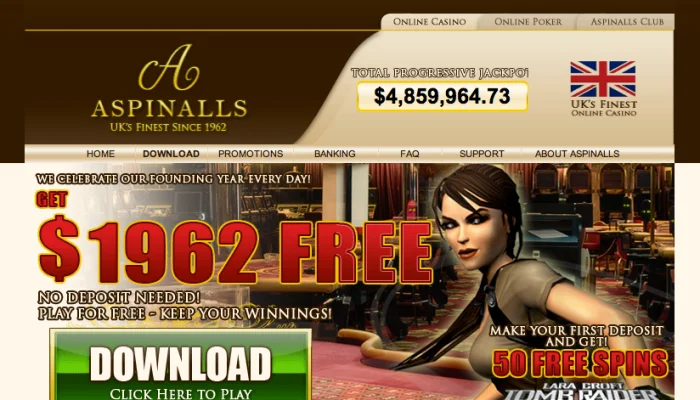 Aspinalls Online Casino — screenshot