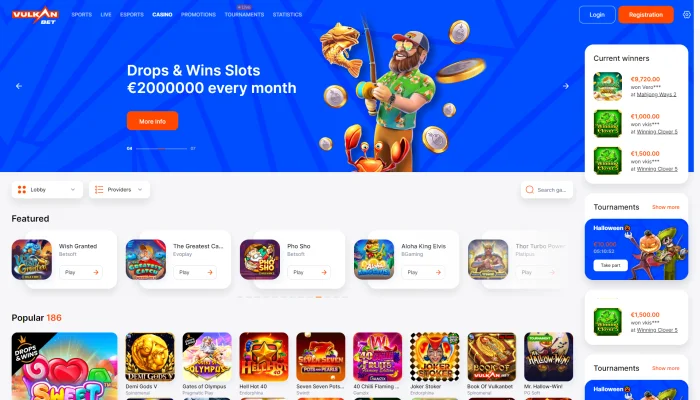 Vulkan.bet Casino — screenshot