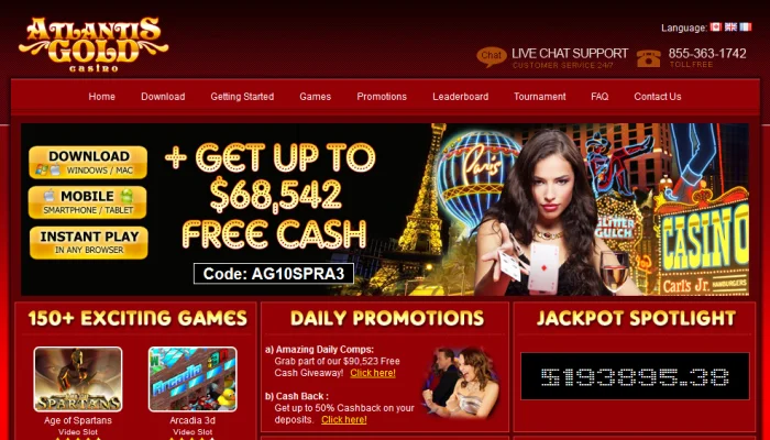 Atlantis Gold Casino — screenshot