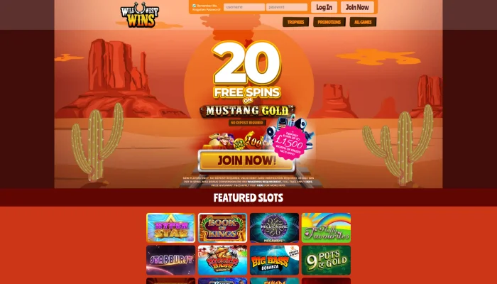 Wild West Wins Casino — screenshot