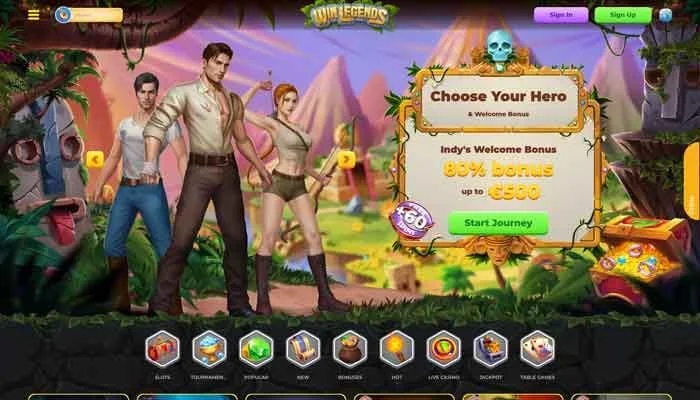 WinLegends Casino — screenshot