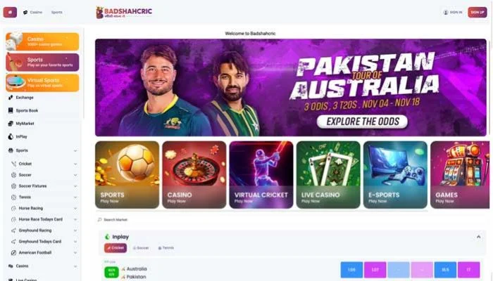 Badshahcric Casino — screenshot