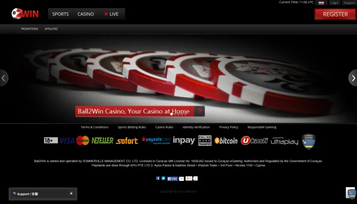 Ball2Win Casino — screenshot