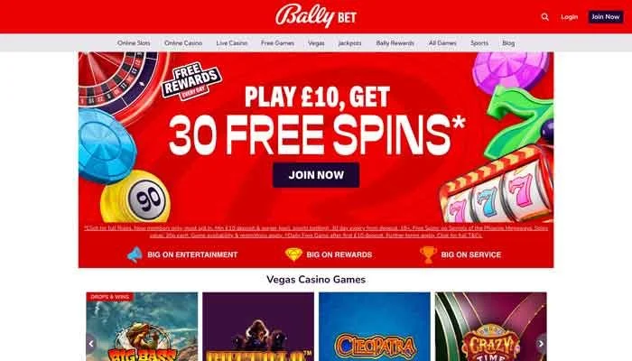 Bally Bet Casino — screenshot