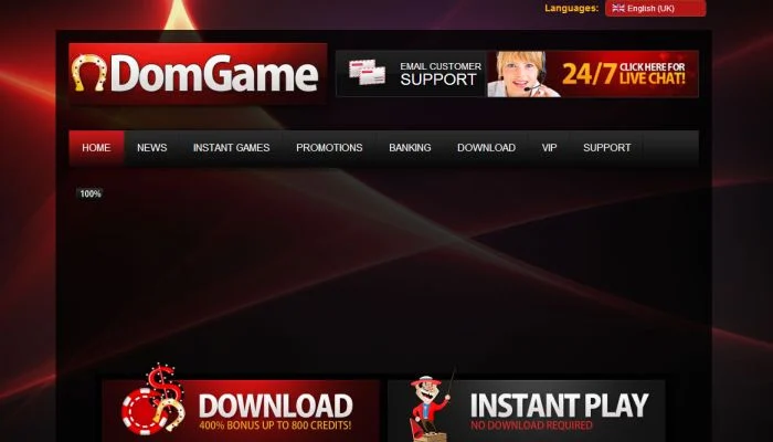 Domgame Casino — screenshot