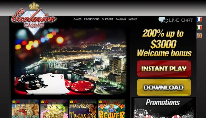 Exclusive Casino — screenshot