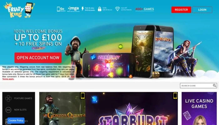 Fruity King Casino — screenshot