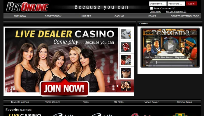BetOnline Casino — screenshot