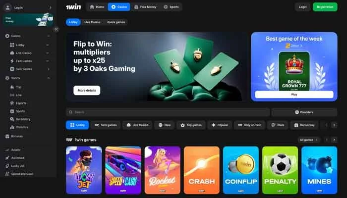 1win Casino — screenshot