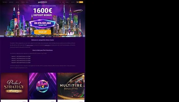 Jackpot City Casino — screenshot
