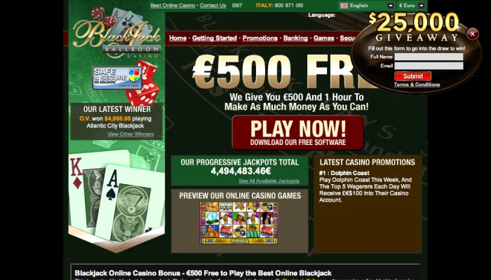 Blackjack Ballroom Casino — screenshot