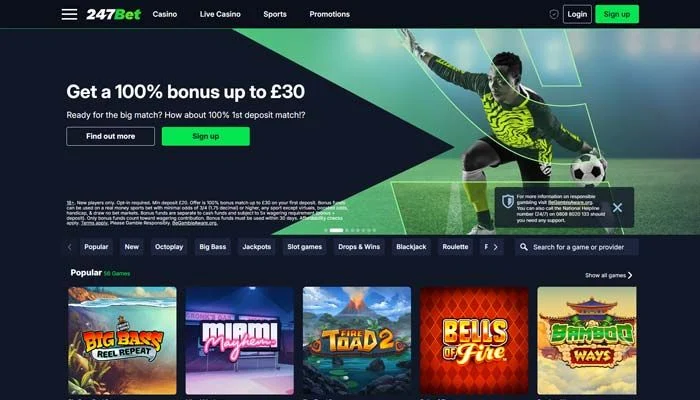 247Bet Casino — screenshot