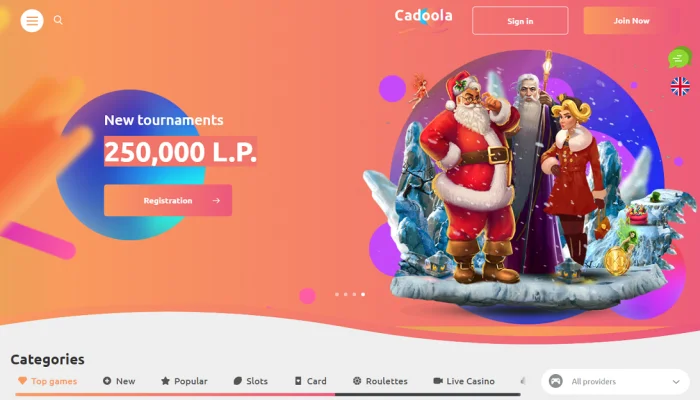 Cadoola Casino — screenshot