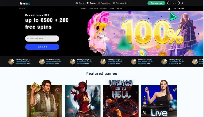 LibraBet Casino — screenshot