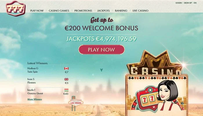 777 Casino — screenshot