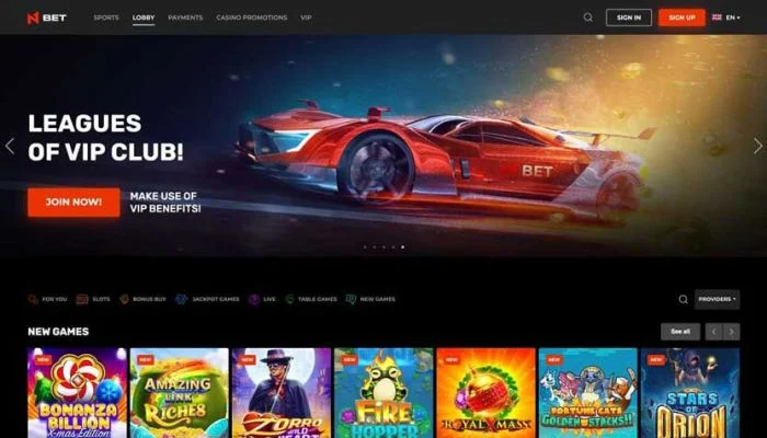 N1Bet Casino — screenshot
