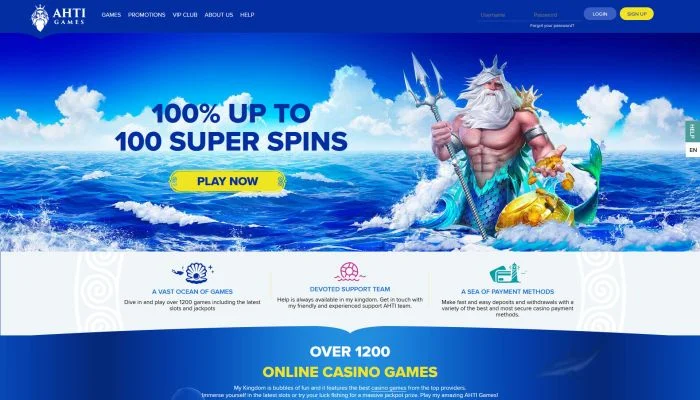 AHTI Games Casino — screenshot