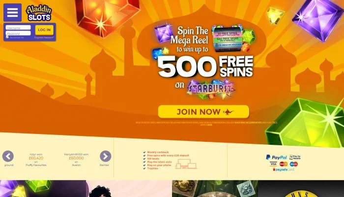 Aladdin Slots Casino — screenshot