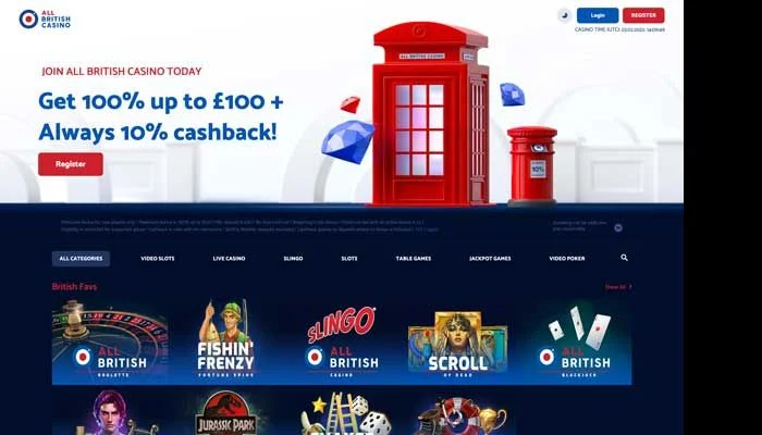 All British Casino — screenshot