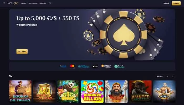 RollXO Casino — screenshot
