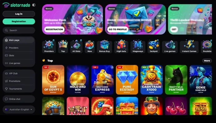 Slotornado Casino — screenshot