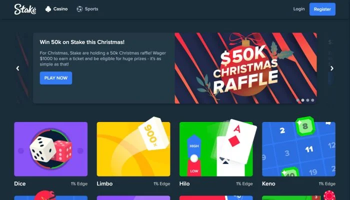 Stake Casino — screenshot