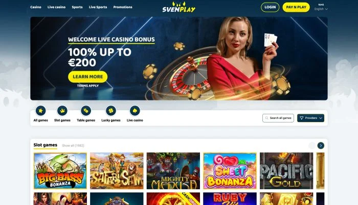 SvenPlay Casino — screenshot