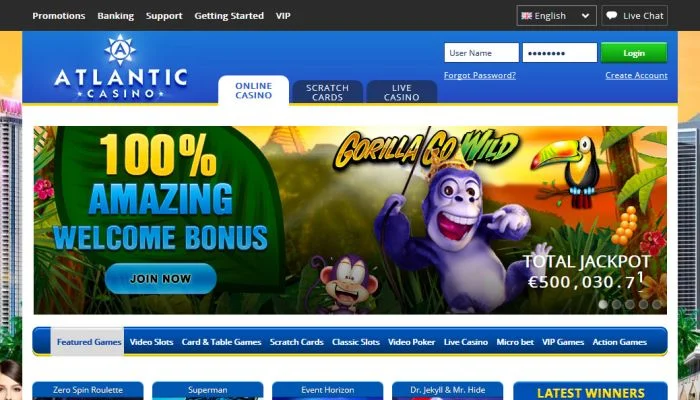 Atlantic Casino — screenshot