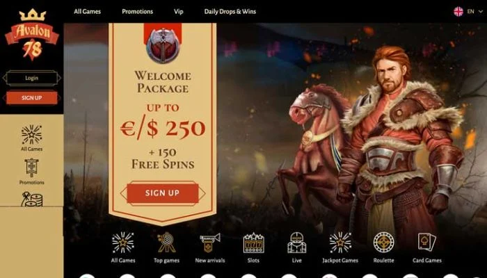 Avalon78 Casino — screenshot