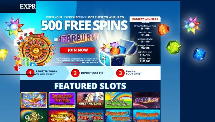 Express Wins Casino — screenshot