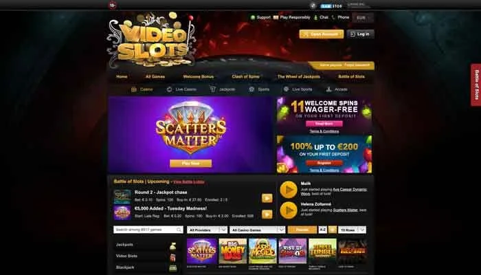 Videoslots Casino — screenshot
