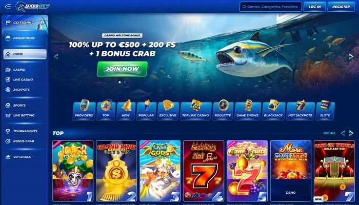 Bassbet Casino — screenshot